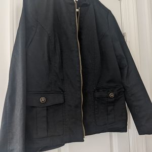 Women's Charter Club jacket w stretch black size 10